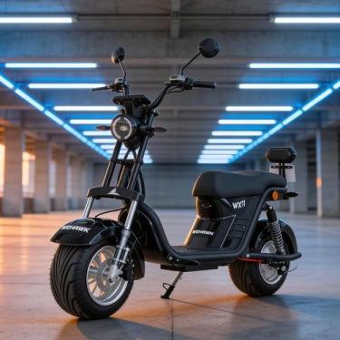 Imagem de Scooter Elétrica WeHawk WX11 1000W 60V com Bateria Removível, 2 Lugare