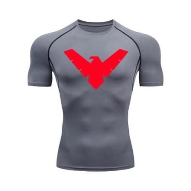 Imagem de Camiseta De Compressão Masculina De Secagem Rápida Para Corrida, Manga