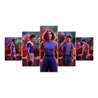 Imagem de Conjunto 5 Quadros Stranger Things" - aero print