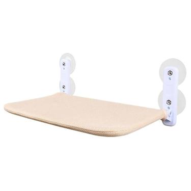 Imagem de Caminha de Gato Janela Ventosas Alta Fixacao Retratil Flutuante Fixa Parede Pratica Segura Confortavel