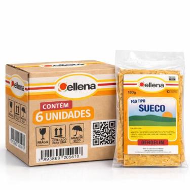Imagem de Kit 6 Pao Tipo Sueco c/ Gergelim CELLENA 180g