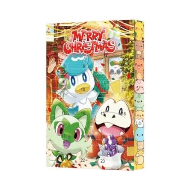 Imagem de Calendário De Advento De Natal Pokémon 24PCS Figuras De PVC Pikachu Ch