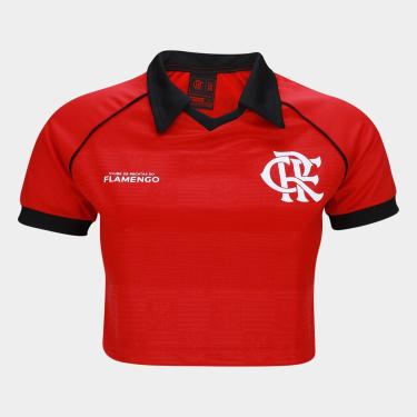 Imagem de Camiseta Cropped Flamengo Feminina-Feminino