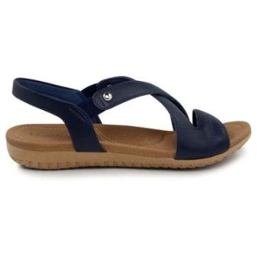 Imagem de Sandália Rasteira Feminina Elástico New Blue Usaflex R18041-Feminino