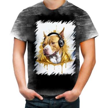 Imagem de Camiseta Desgaste Pitbull com Headphones 1 - Kasubeck Store®, INF 08