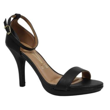 Imagem de Sandália Vizzano Salto Alto Fino Gisele Clássica 6210.655, Preto, 38