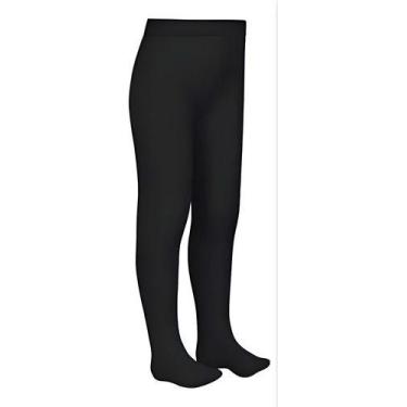 Imagem de Meia Calça Fio 80 Infantil Branca Ou Preta Lisa - Multimarcas, 7 a 9 A