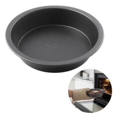 Imagem de Forma Retdonda Bolo Pão Assadeira Antiaderente Forno 24cm - Baker's Se