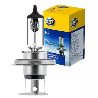 Imagem de Lâmpada Farol Principal H4 12V Carro Moto Ônibus VAN 70W / 75W - HELLA