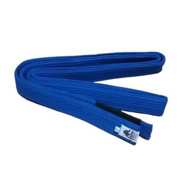 Imagem de Faixa de jiu jitsu azul com ponteira preta - keiko, A3, Azul, Unissex