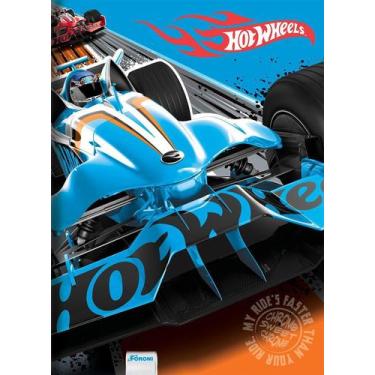 Imagem de Caderno 1/4 Costurado Foroni Capa Dura 96 Folhas Hot Wheels - Sortido