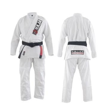 Imagem de Kimono de Jiu Jitsu Adulto Naja Overcoming, Branco, A2