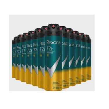 Imagem de Kit Desodorante Aerosol Rexona V8/Amarelo 150ml - 12 Un