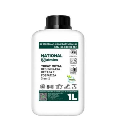 Imagem de 3 em 1 Desengraxante Decapante e Fosfatizante 1 L Treat Metal National