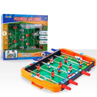 Imagem de Futebol de Mesa Infantil Portátil Botão Mini com Maleta para Viagem e Interação Dute Br...