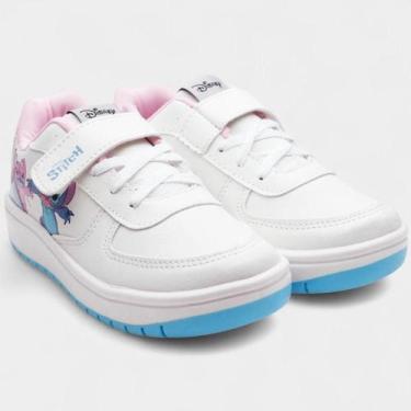 Imagem de Tênis Infantil Disney Stitch Menina - Rosa e Azul, 29