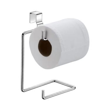 Imagem de Suporte Duplo de Papel Higiênico para Caixa Acoplada Cromado em Aço Carbono Future Utilidades