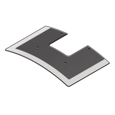 Imagem de Vidro Curvo Fogatti para Coifa de Parede 60cm Compatível com Modelos de Parede Vidro Curvo