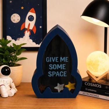 Imagem de Cofre decorativo mdf space 13,2x4x19,8cm - GNJ HOME DECOR