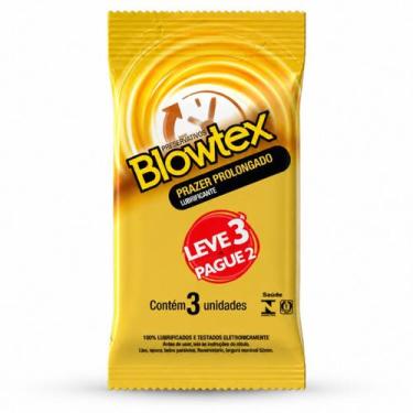 Imagem de Preservativo Blowtex Prazer Prolongado Retardante 3 Unidades
