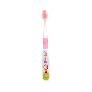Imagem de Escova Dental Infantil Macia Rosa Masha e o Urso De 2 à 6 Anos Green -