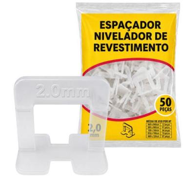 Imagem de 50 Espaçador Nivelador Para Piso Porcelanato Azulejo Cerâmica Revestim