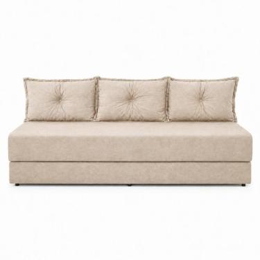 Imagem de Sofanete 3 em 1  Sofá, Cama de Solteiro e Cama de Casal Cor:Bege - Ven