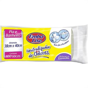 Imagem de Saco De Lixo Embalixo Neutralizador De Odores Para Pia Banheiro 8L - 3
