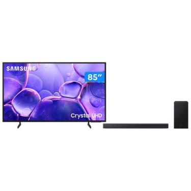 Imagem de Smart TV 85 Samsung Crystal UHD 4K Tizen - 3 HDMI + Soundbar HW-B450F 