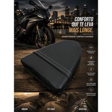 Imagem de Almofada para assento de moto 26x27x5 Universal Para Motos Grandes Pro