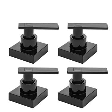 Imagem de Kit 04 Acabamento C73 Preto Registro Pressão Deca