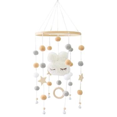 Imagem de Fancyes móveis de berço de bebê com enfeites de berço de para quarto bebê móvel para berços, Branco