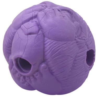 Imagem de Bola Macaquinho Pet Games Lilás com Dispenser de Ração ou Petisco - Tam. P