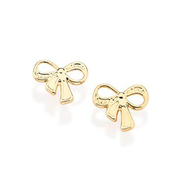 Imagem de BRINCO ROMMANEL INFANTIL DE LACINHO BANHADO OURO 524635