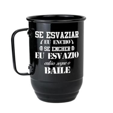 Imagem de Caneca Alumínio Se esvaziar eu Encho 850ml