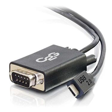 Imagem de C2G Adaptador USB, USB 2.0, cabo adaptador USB C para DB9, preto, 1 metro, cabos para ir 29470