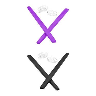 Imagem de Mryok Bocal de substituição para óculos de sol Oakley W Square Wire, Roxo e preto, One Size