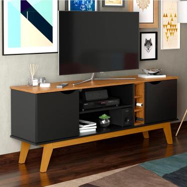 Imagem de Rack Patrimar Marselha com 160 cm de Largura, Ideal para TV de até 50"