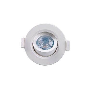 Imagem de Kit 10 Spots de Led Taschibra Alltop MR16 Redondo 5W Bivolt 3000K Luz Amarela