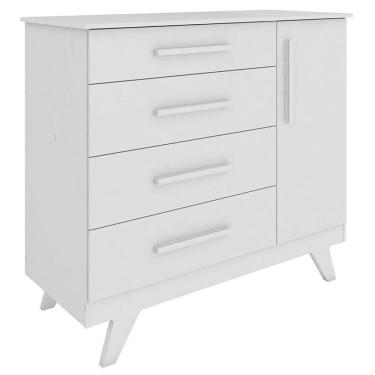 Imagem de Cômoda Infantil Retrô Lisa Brilho