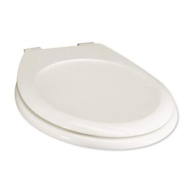 Imagem de Assento Sanitário Termofixo Oval Esmaltado Bege