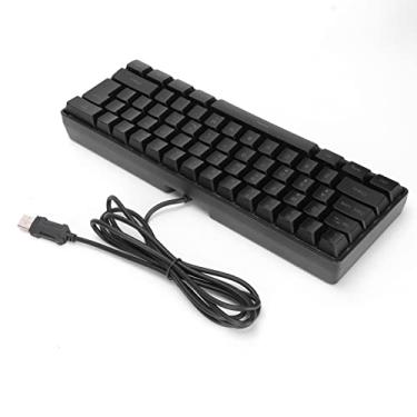 Imagem de Teclado USB, teclado para jogos DC5V 100mA Design ergonômico 61 teclas para escritório