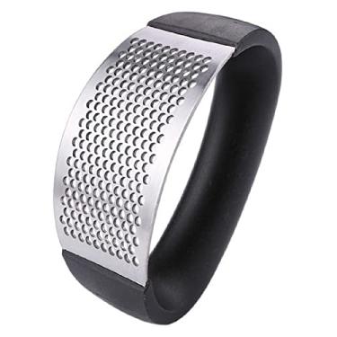 Imagem de Amassador Alho Cortador Triturador Metal Manual Amassar Cozinha Pratico Gourmet Espremedor Utensilio