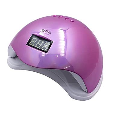 Imagem de Cabine Secadora LedUv Sun5 Digital 48w Bivolt Unhas Gel Acrigel Nail Lamp, Rosa Metalizado