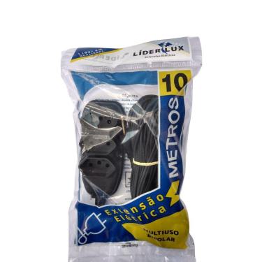 Imagem de Extensão Elétrica De 10 Metros Com 3 Tomadas De 10A