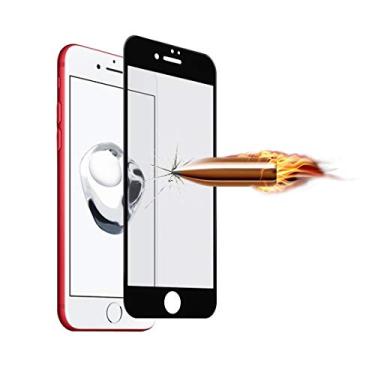 Imagem de VGOLY Filme de vidro temperado para iPhone 7 Plus Angibabe 0.3mm 9H Dureza de Superfície 5D Curvo Serigrafia Filme Protetor de Tela de Vidro Temperado (Preto) (Color : White)