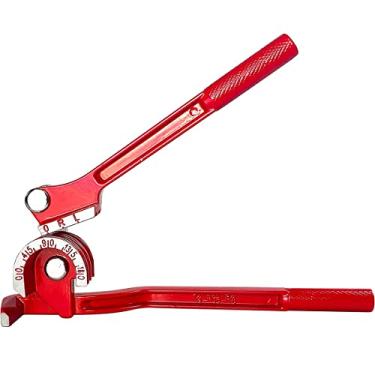 Imagem de Dobrador de tubos AB1 0 – 180 graus 1/4 polegada 5/16 polegadas 3/8 polegadas 3/8 polegadas manual alta precisão ferramenta de dobra de tubulação portátil para cobre latão alumínio e tubos de aço finos AB1 (sistema imperial)