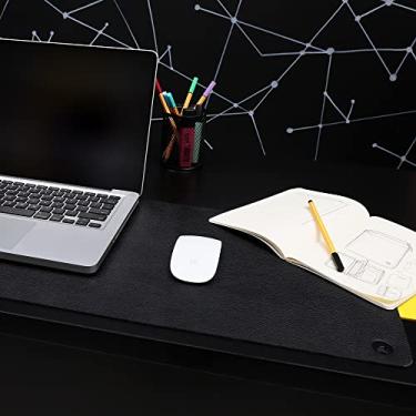 Imagem de Deskpad Floater Couro Legítimo Sem Costura Couro50 90x30 (Preto)