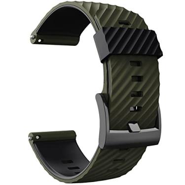 Imagem de GANYUU 24MM para Suunto 7/Suunto D5 Pulseira de Substituição Silicone Esportes Smart Watch Pulseiras para Suunto 9 Baro/Sport Pulso HR Baro Pulseira de Relógio (Cor: 20mm, Tamanho: para suunto 9 baro)