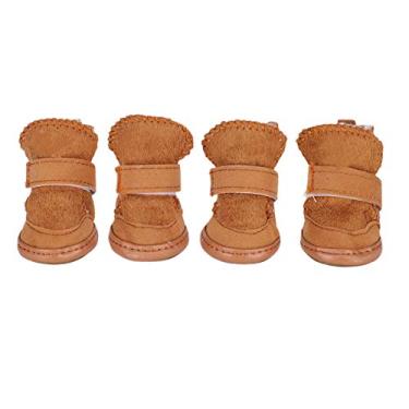 Imagem de Pssopp Dog Boots Dog Shoes Winter Warm Anti Slip Dog Protective Dog Boots Protector for Small Medium Dog Cat(NO. 3)